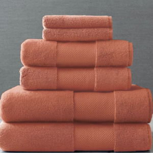 Frontgate Resort Collection Bath Towels, Set of Six - Terracotta