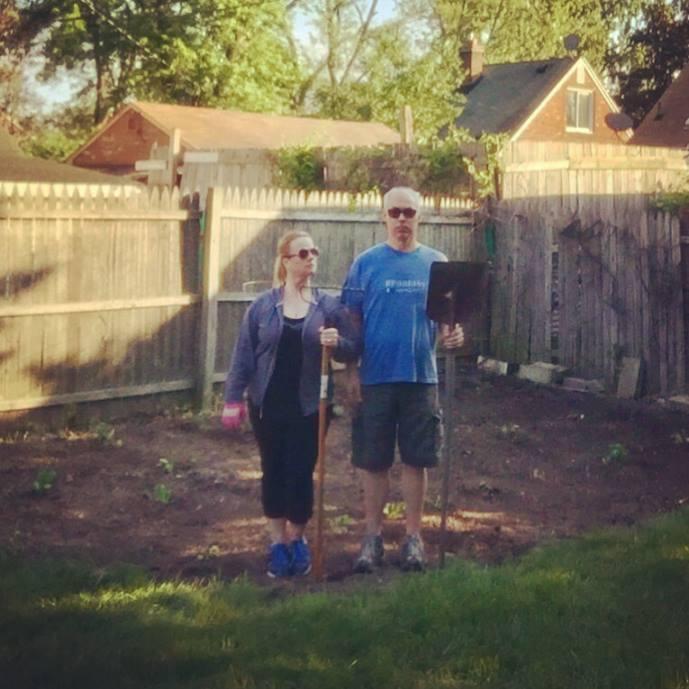 We moved in together! And planted a garden. In Detroit!