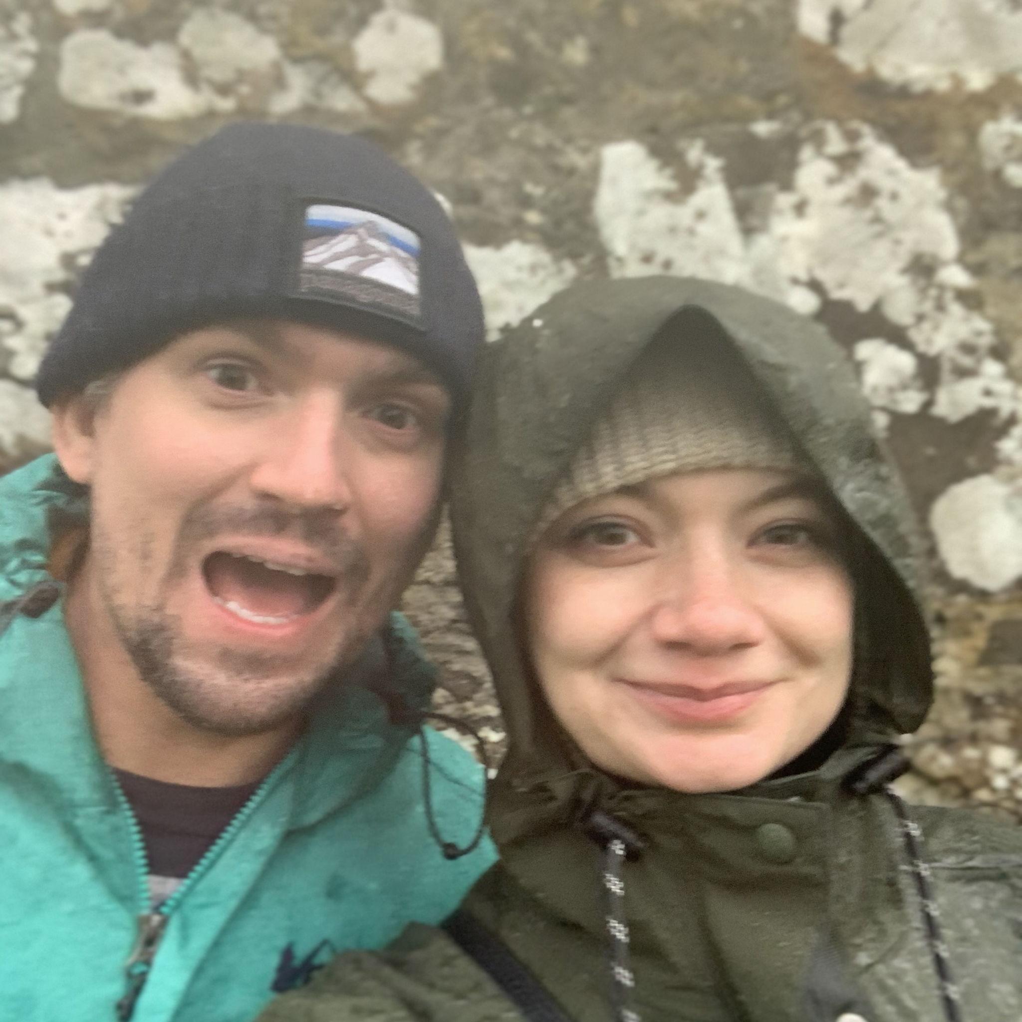 Drenched at Finlaggan