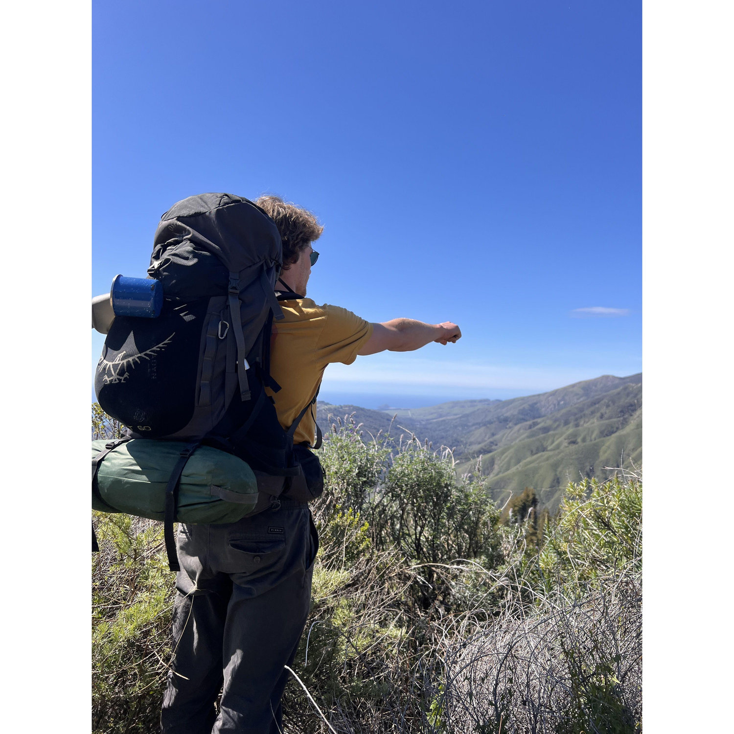 The first photo I took of Will when he made me hike 23 miles on our second date!