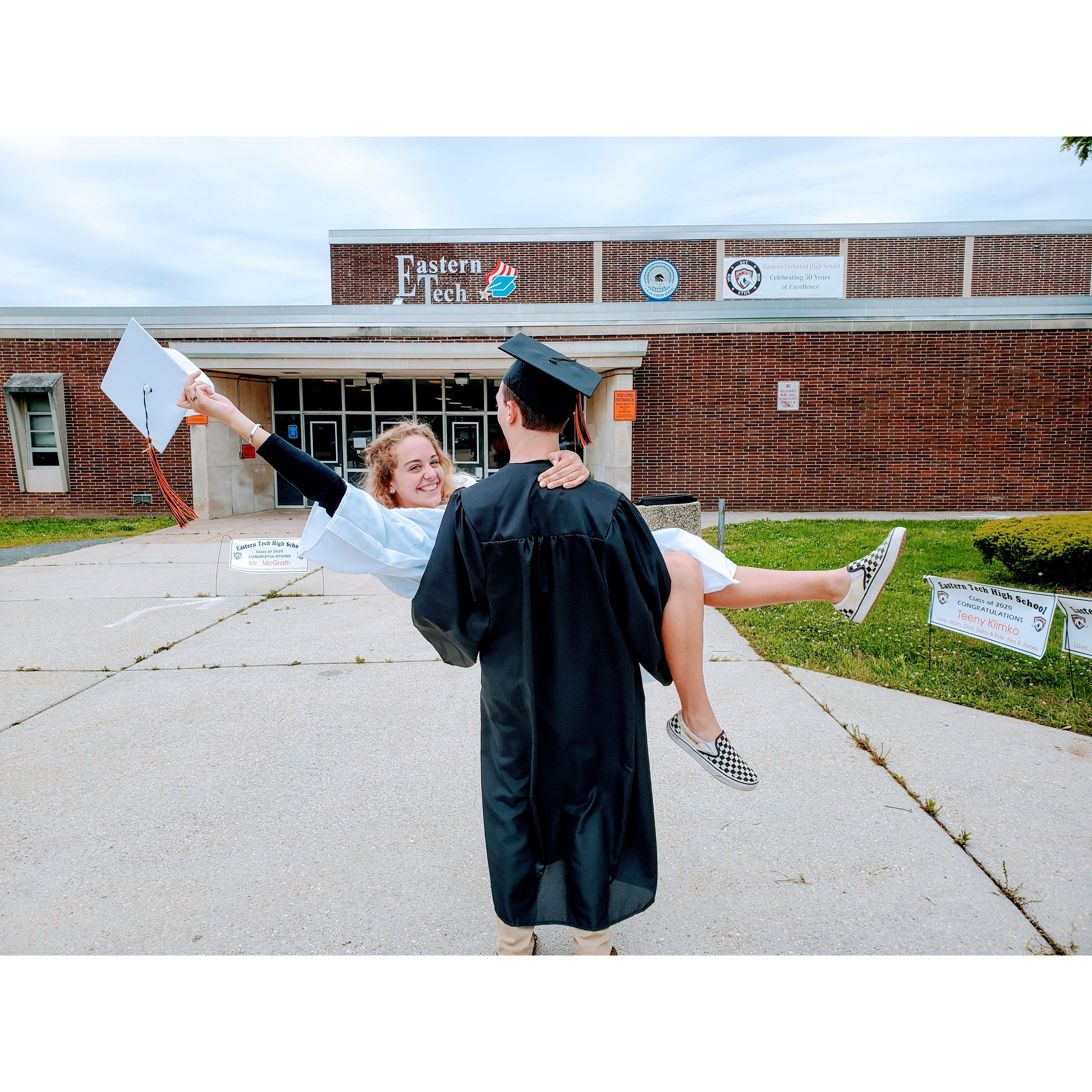 May 2020:
We graduate high school!