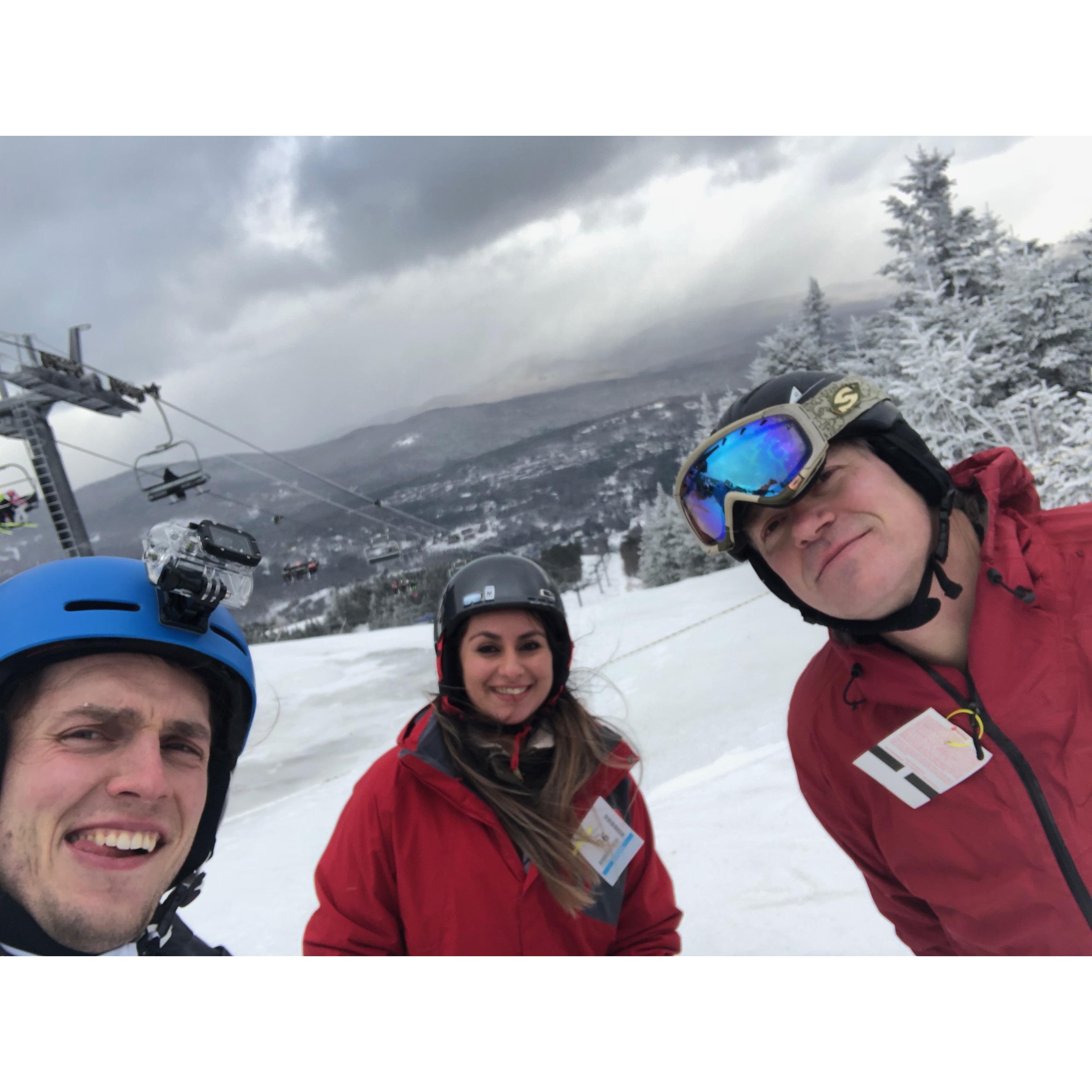 Skiing ⛷ with Olivers dad
