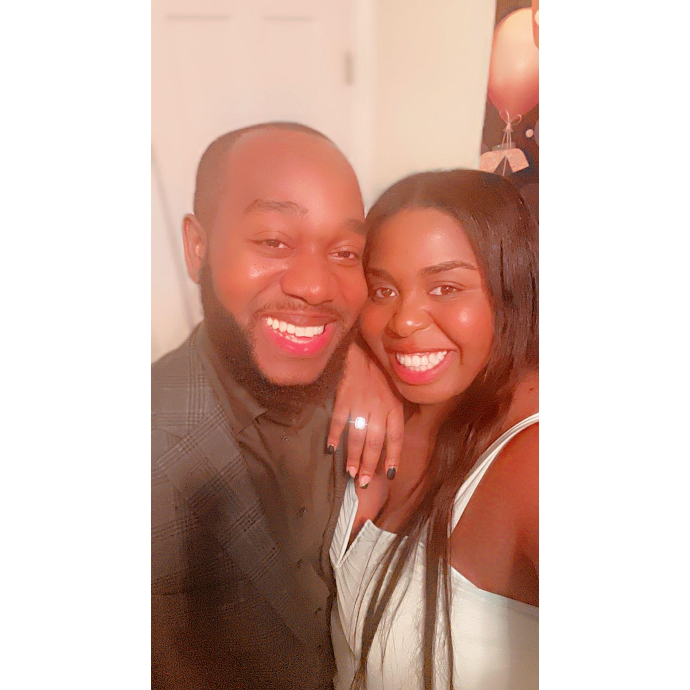 The night we got engaged
