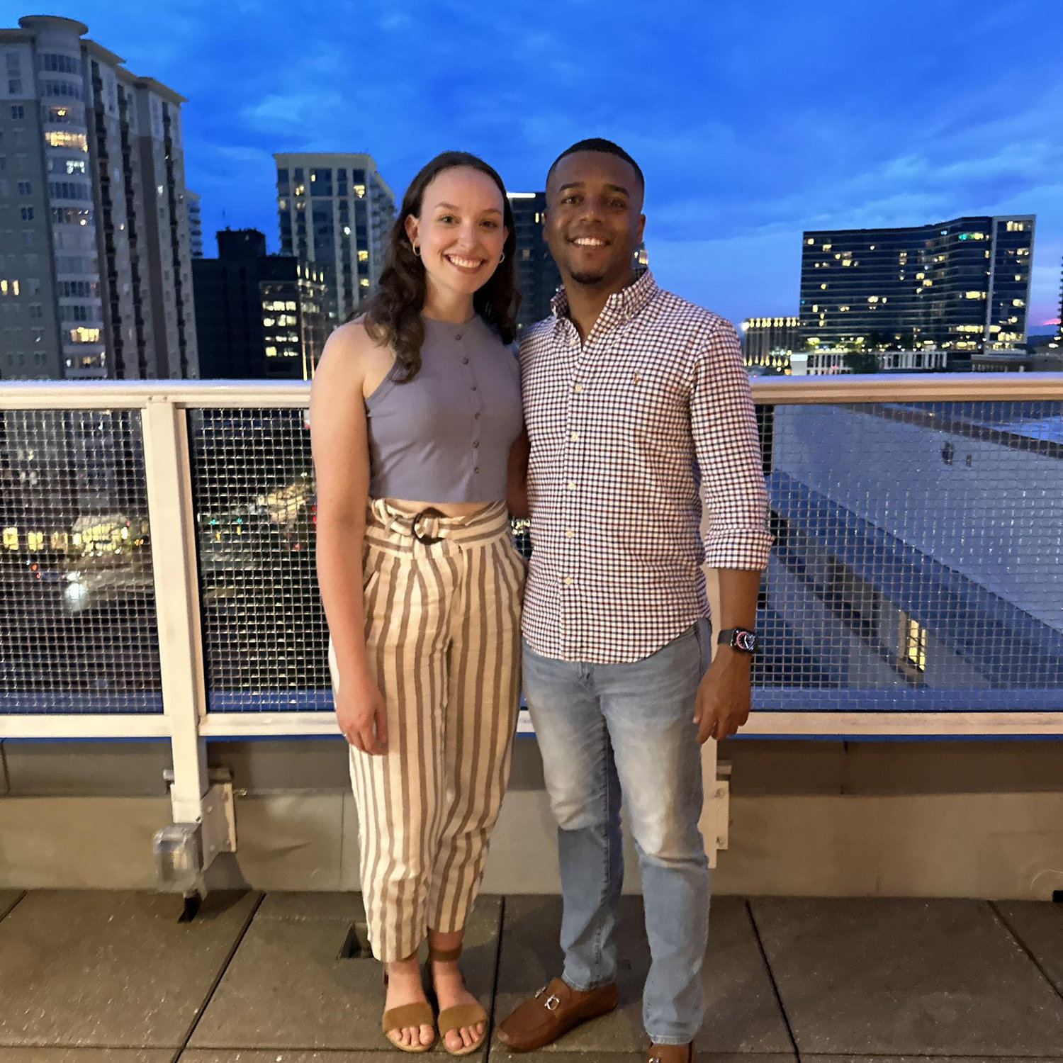 Our first ever photo together