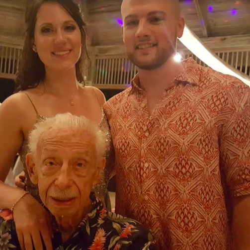 Sam and Coles Wedding with Grandpa Cye- 2017