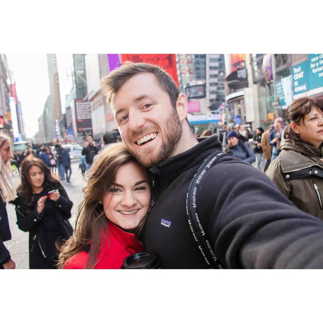 Our first trip to NYC for our 3 year anniversary