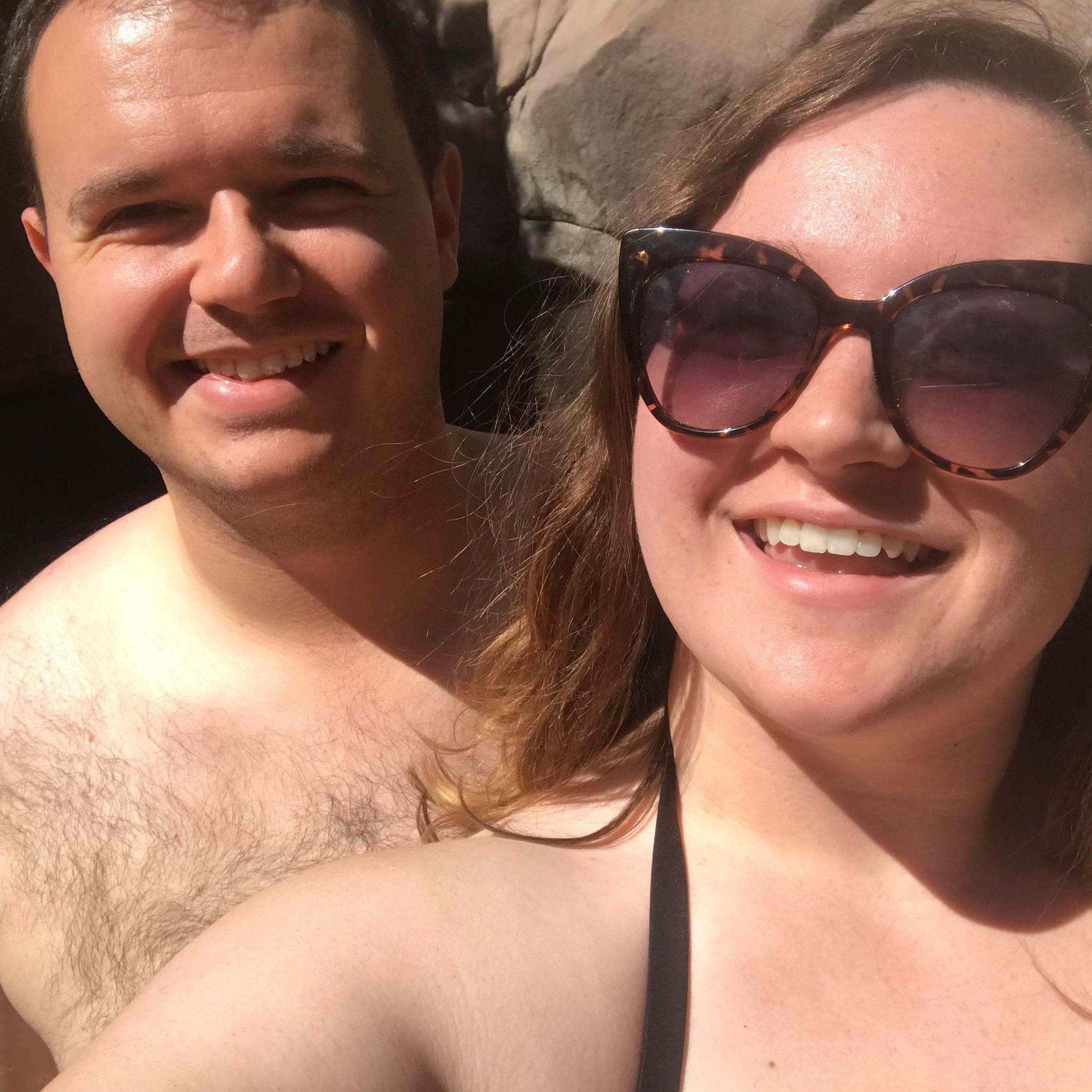 Cold plunge in Paradise Cove, Colorado, 2019
