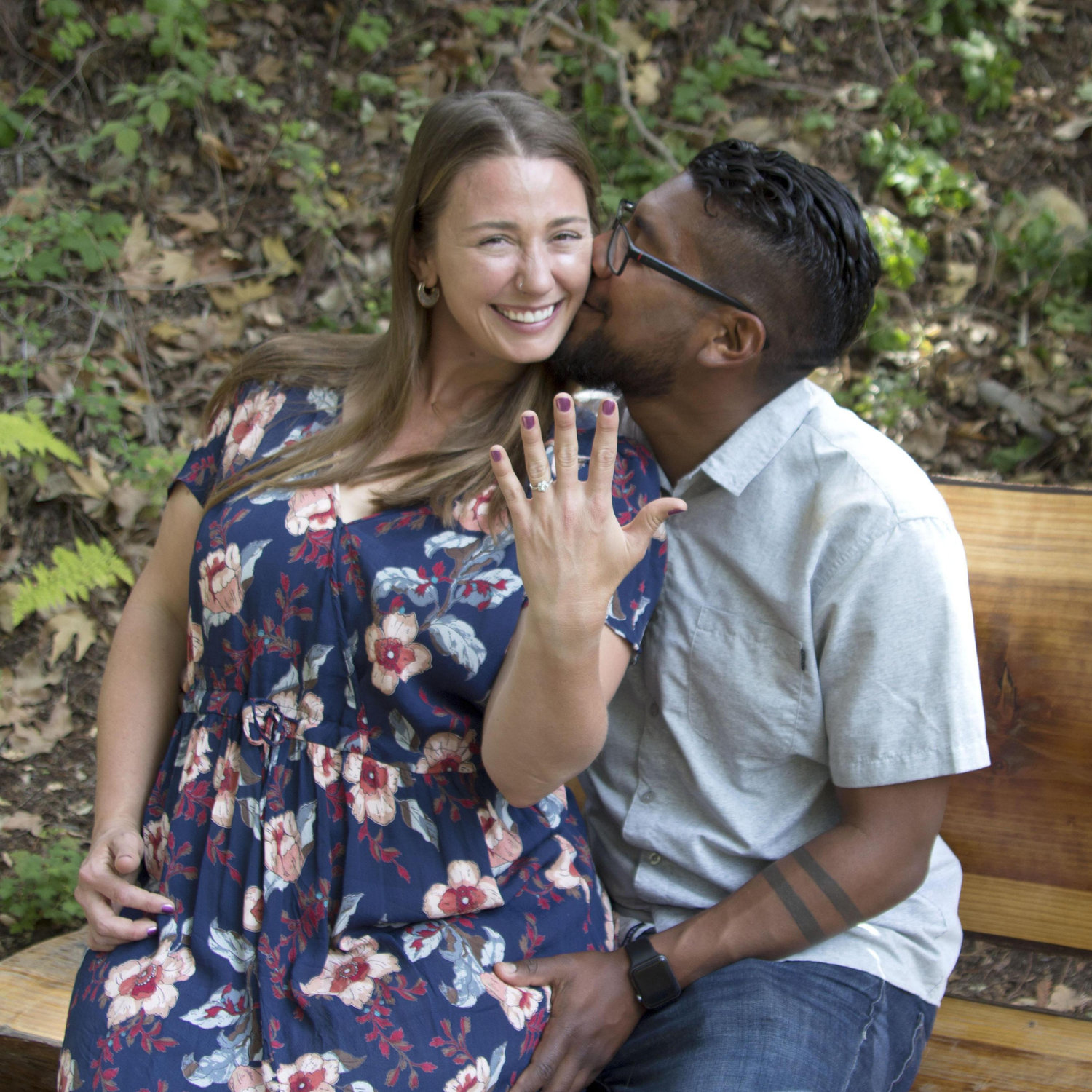 Engagement photos taken by our dear friend Vero at the SB Botanic Garden