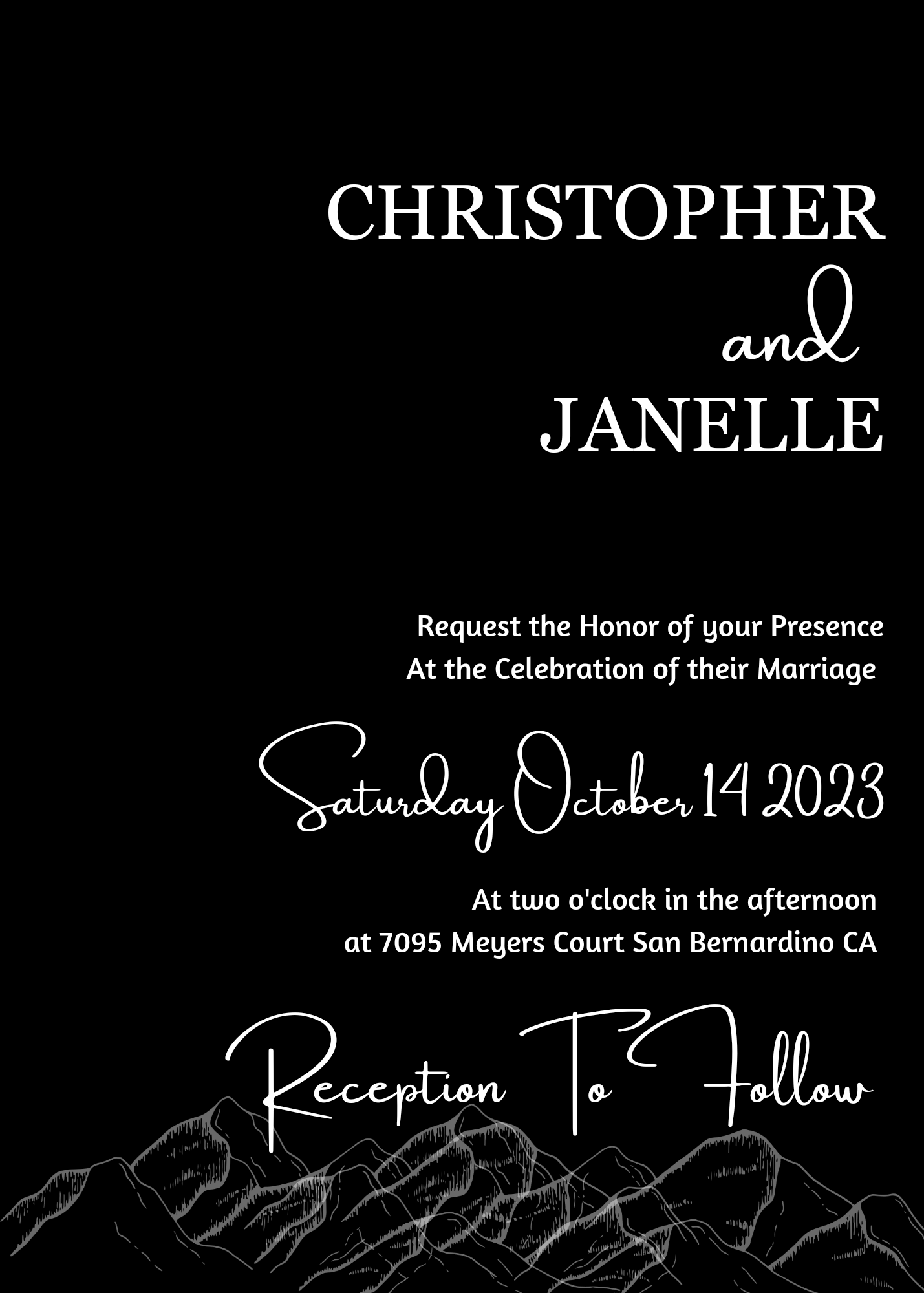 The Wedding Website of JANELLE SAUCEDA and Christopher Camacho