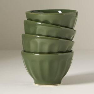 The Latte Stoneware Nut Bowls, Set of 4: Amelie Edition