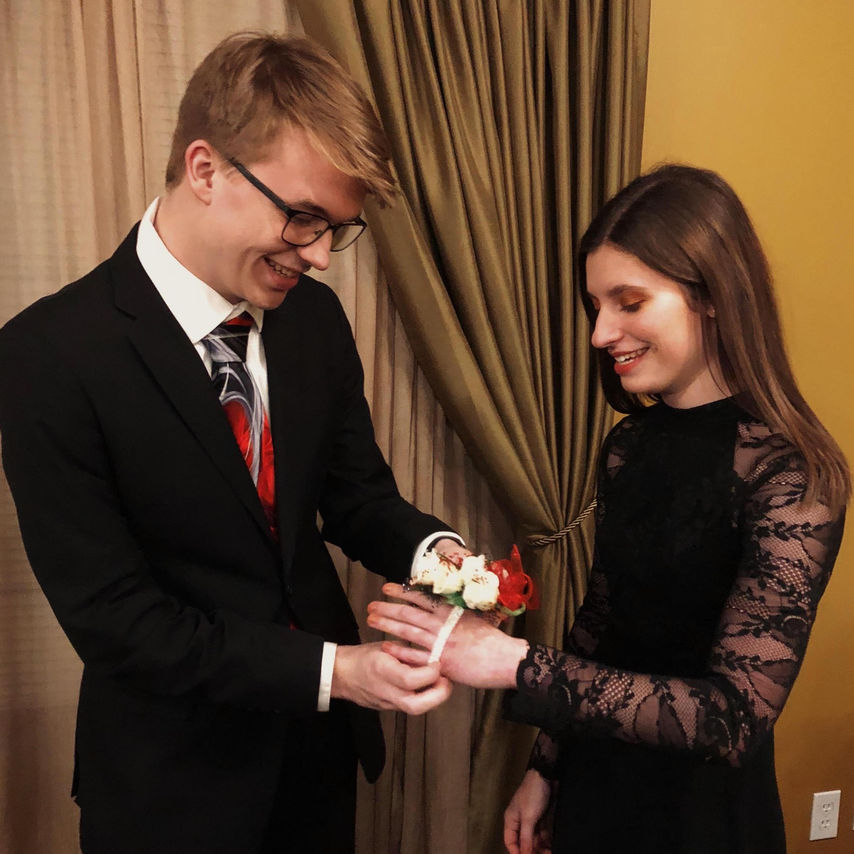 Winter Whirl dance in February 2018 - the night we first said “I love you”!