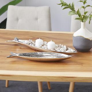 2-Piece Fish Decorative Tray Set