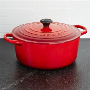 Le Creuset - Le Creuset ® Signature 9-Qt. Round Cerise Red Dutch Oven with Lid