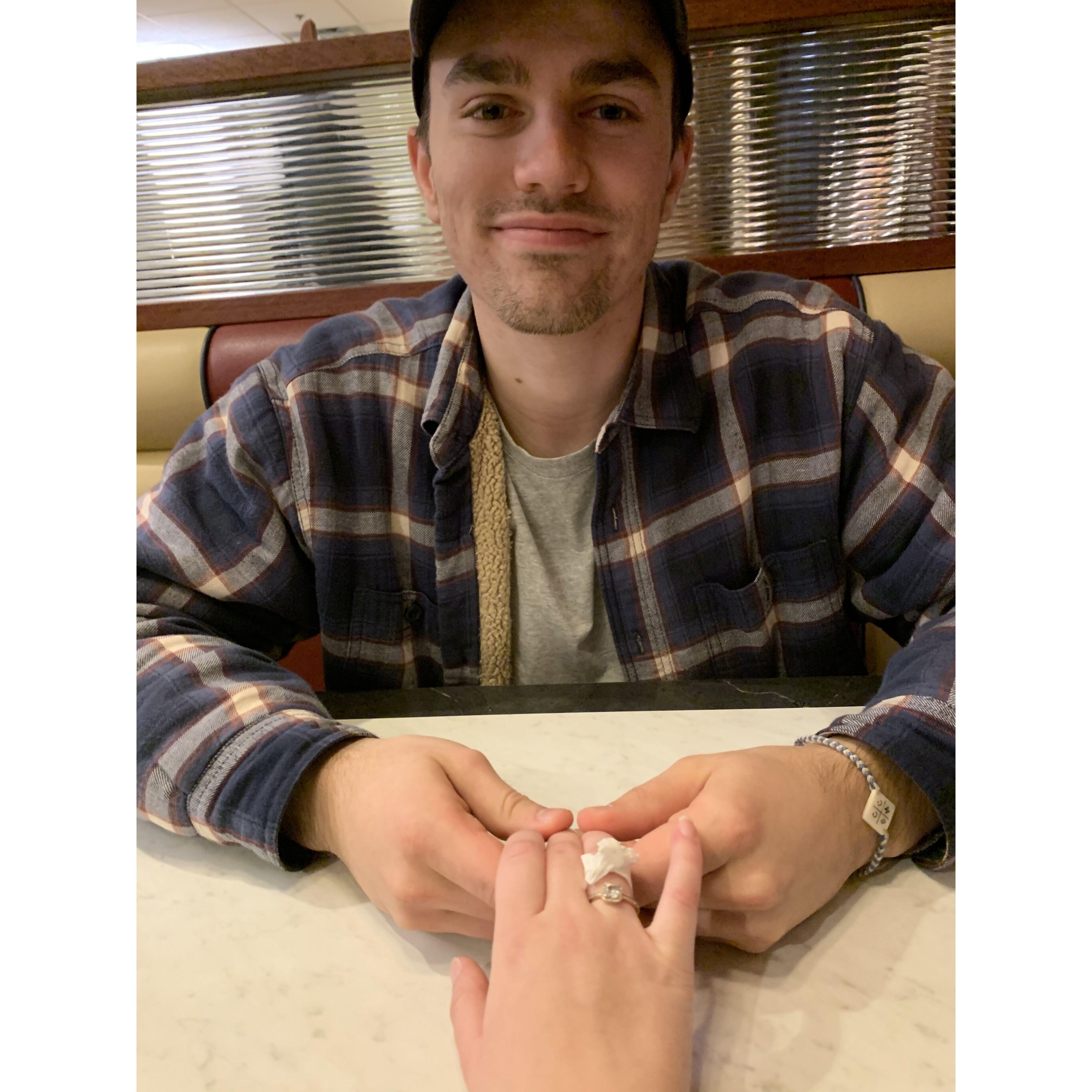 Chase always joked around making rings for Sam out of straw wrappers and paper clips. Sam still has a paper clip ring Chase made for her 6 years ago.