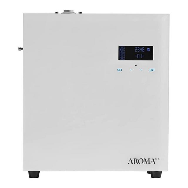 AromaTech AromaPro Essential Oil Diffuser for Aromatherapy Oils, Nebulizing Diffusion System, Heat-Free System for Home or Commercial Use, Covers up to 4,000 Square feet - Modern White
