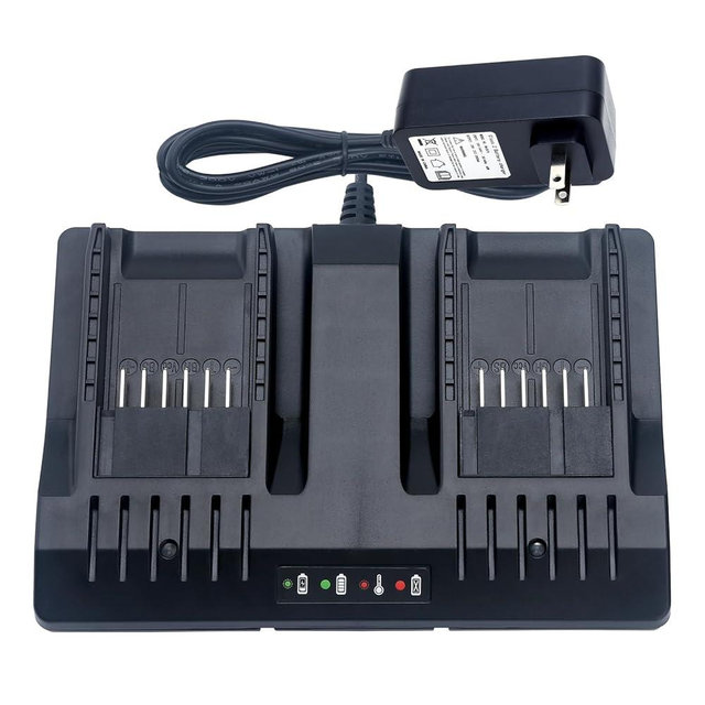 Elefly 20V Dual Port WA3875 Charger Compatible with Worx 18V/20V Lithium Battery WA3578 WA3525 WA3520 WA3575 WA3512 WA3770 WA3881 WA3742