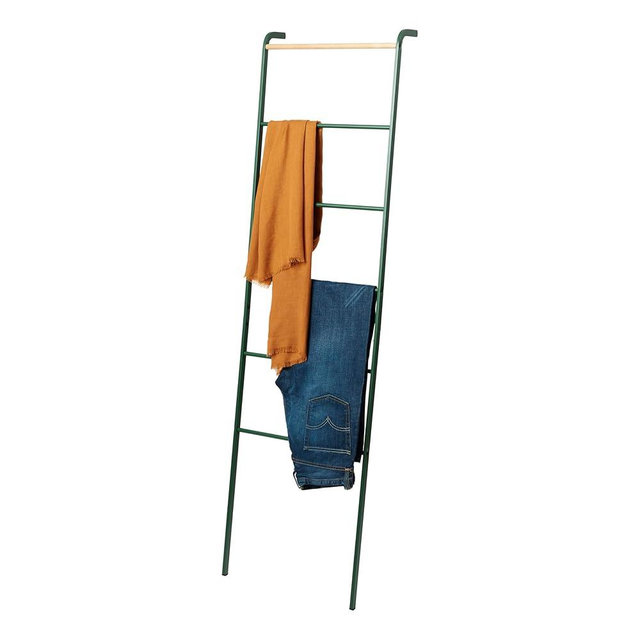 Yamazaki Home Tower Leaning Ladder Hanger - Bathroom Storage Rack Holder Stand, 63" - Steel