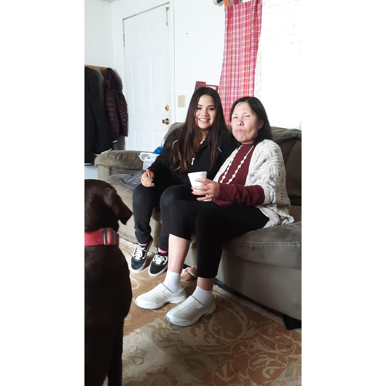 Bride's mother and daughter
