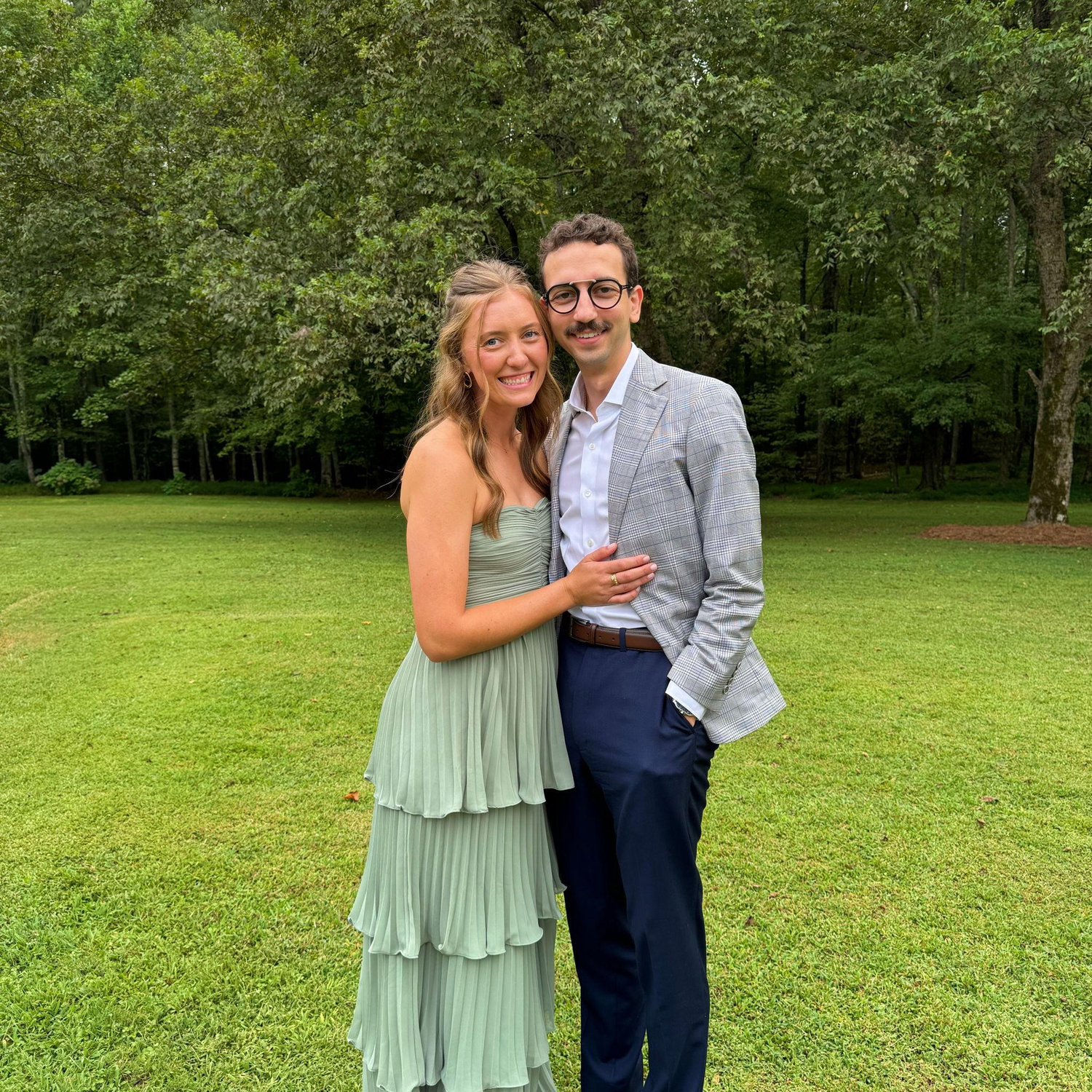 Celebrating friends at a wedding in September!