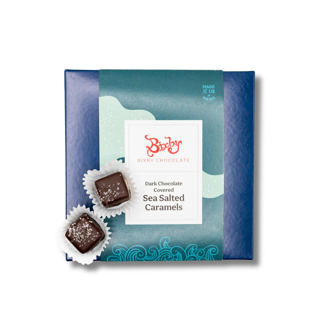 Bixby Chocolate Sea Salted Caramel Gift Box Milk Chocolate, 18 Pieces