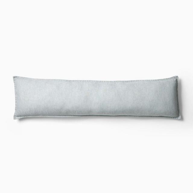 European Flax Linen Pillow Cover, Silver Mist, 12x46