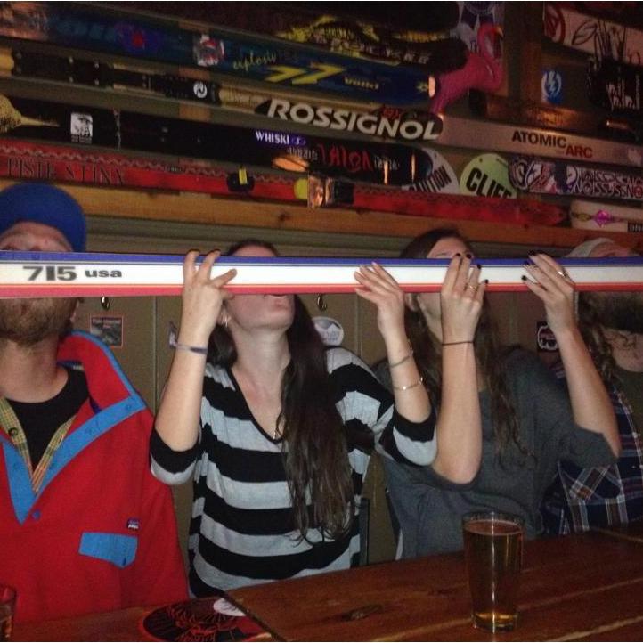The first photo that we ever took together in December of 2013, a shot ski, so romantic!