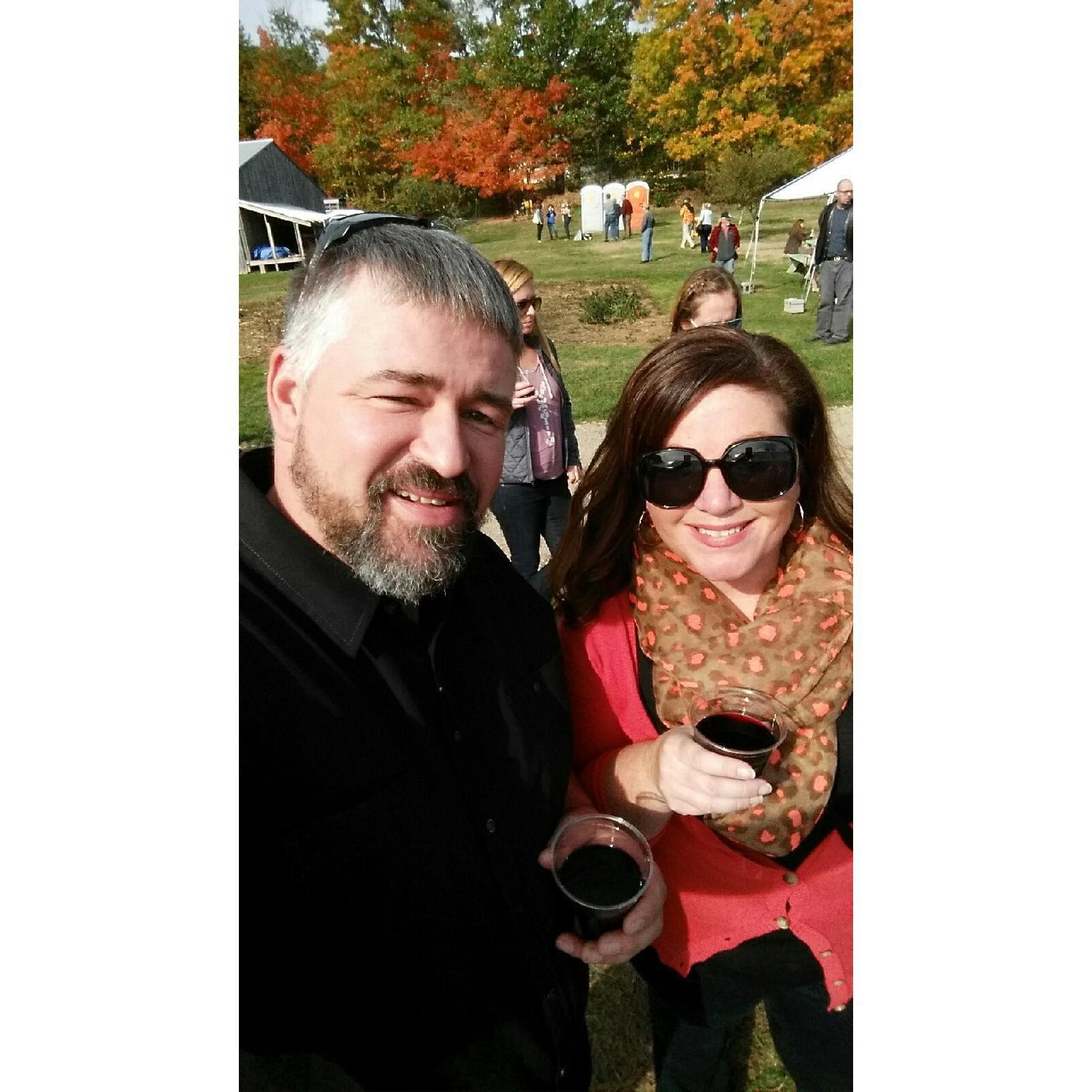 Cheese festival at Savage Oaks Winery! Our first foodie adventure!