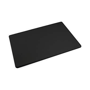 Commercial Plastic Black Cutting Board, NSF, 18 x 12 x 0.5 inches