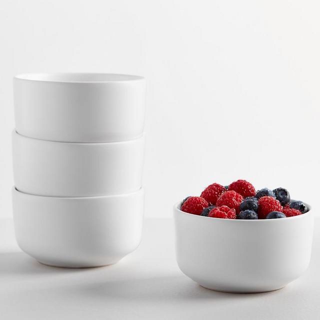 Mason Stoneware Berry Bowl, Set of 4 - True White