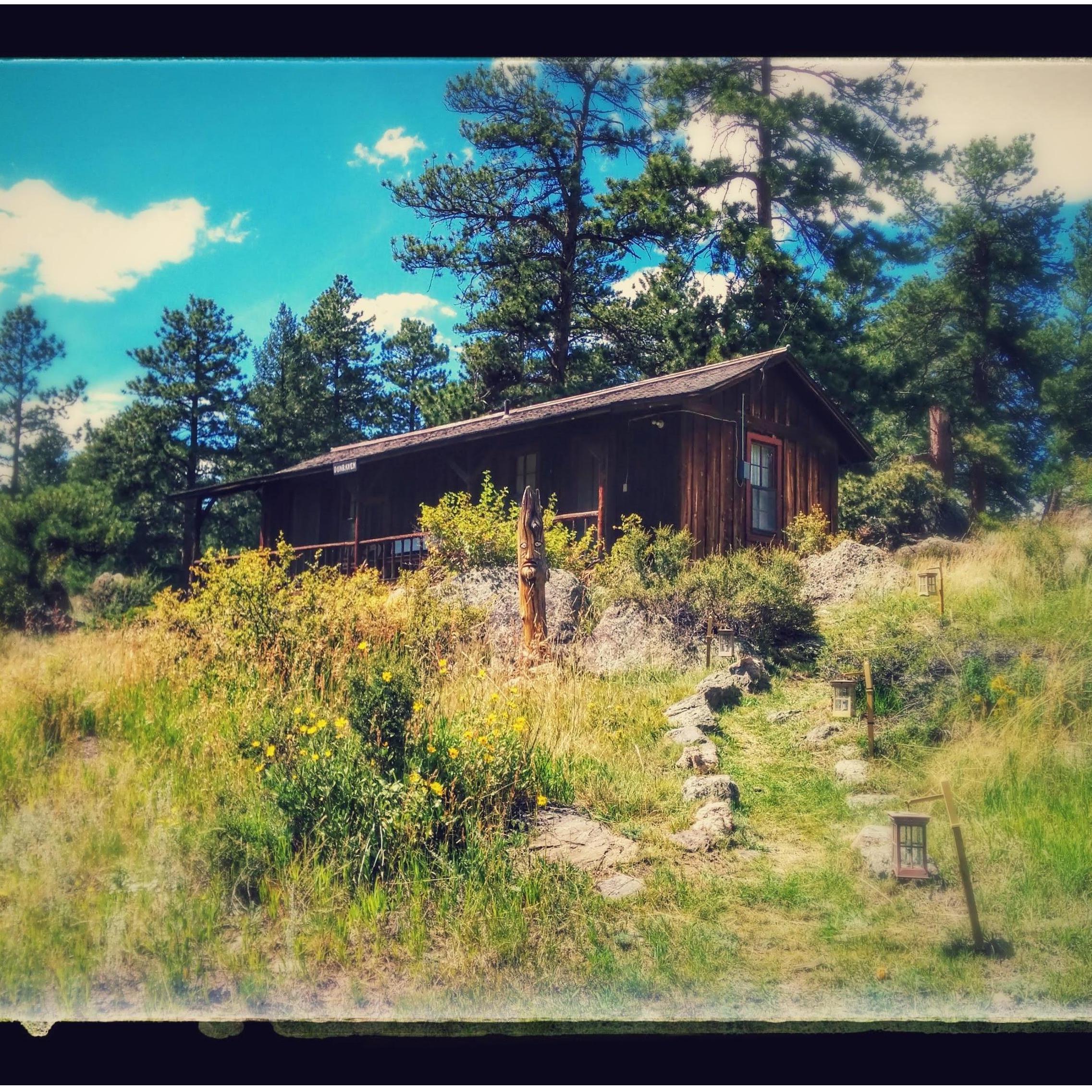 Our cabin at the ranch. This is where we lived after college graduation.