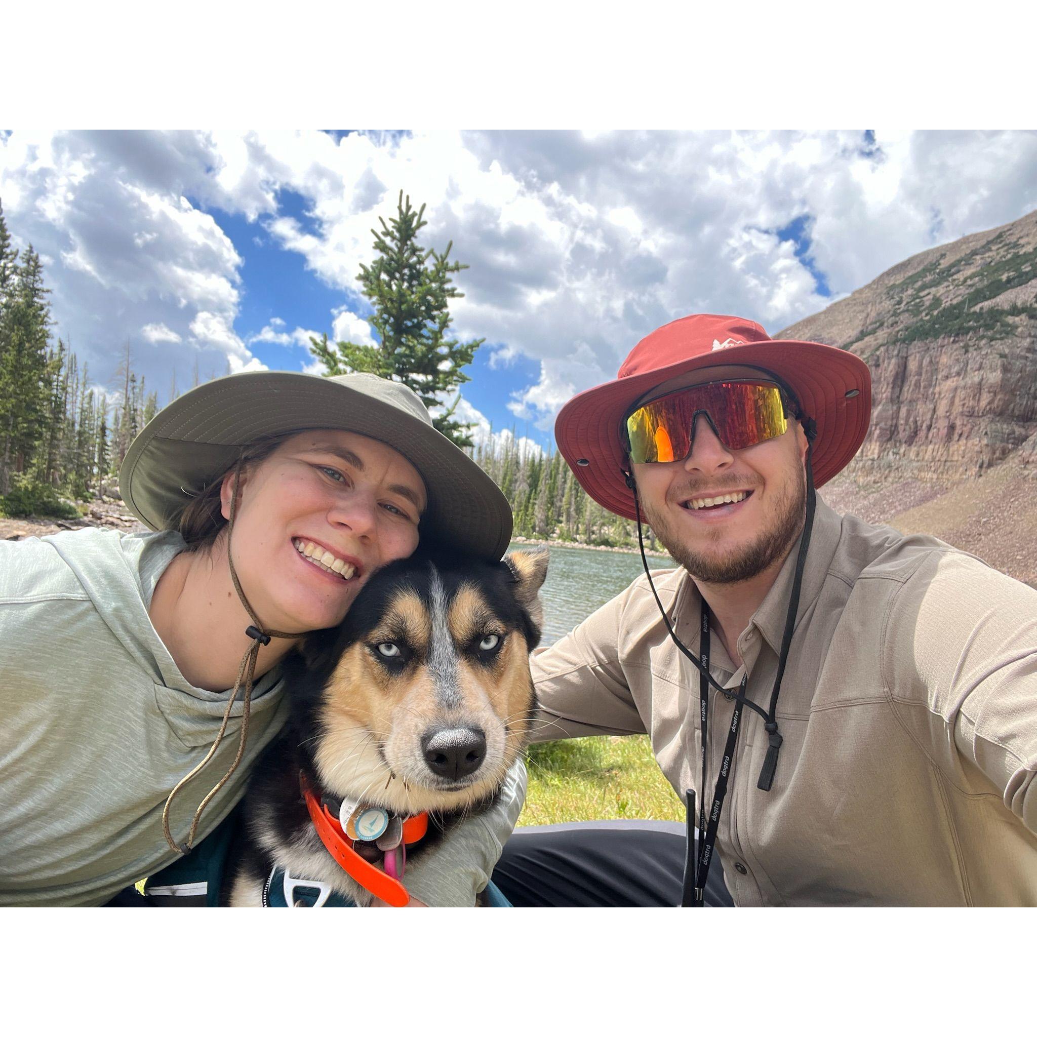 Family hike/camp, Rizzo unpleased.