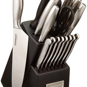 Cuisinart C77SS-17P 17-Piece Artiste Collection Cutlery Knife Block Set, Stainless Steel