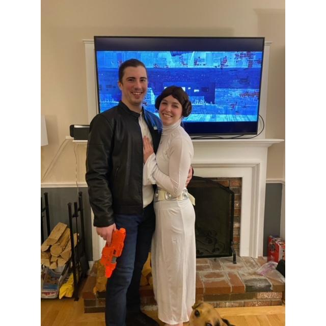 Nicole's surprise birthday where everyone dressed as a Star Wars character 2021