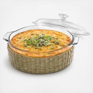 Baker's Basics Covered Casserole with Basket