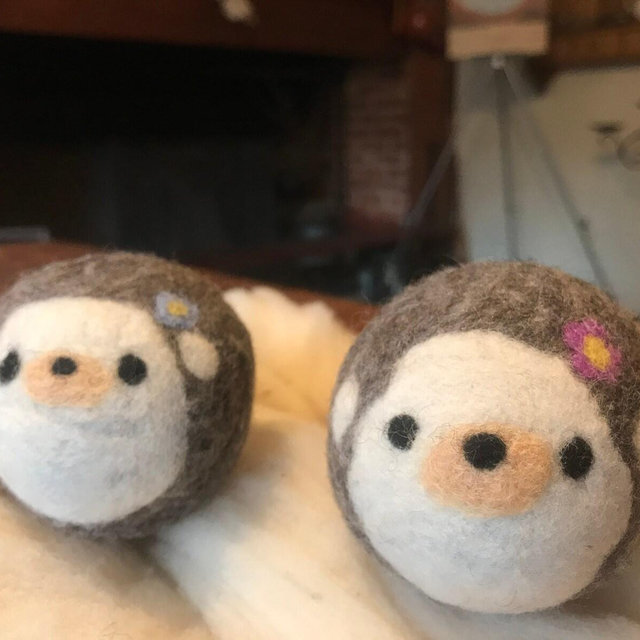 1 Hedgehog Dryer Balls - USA wool