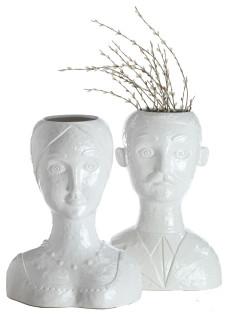 Male Head Vase