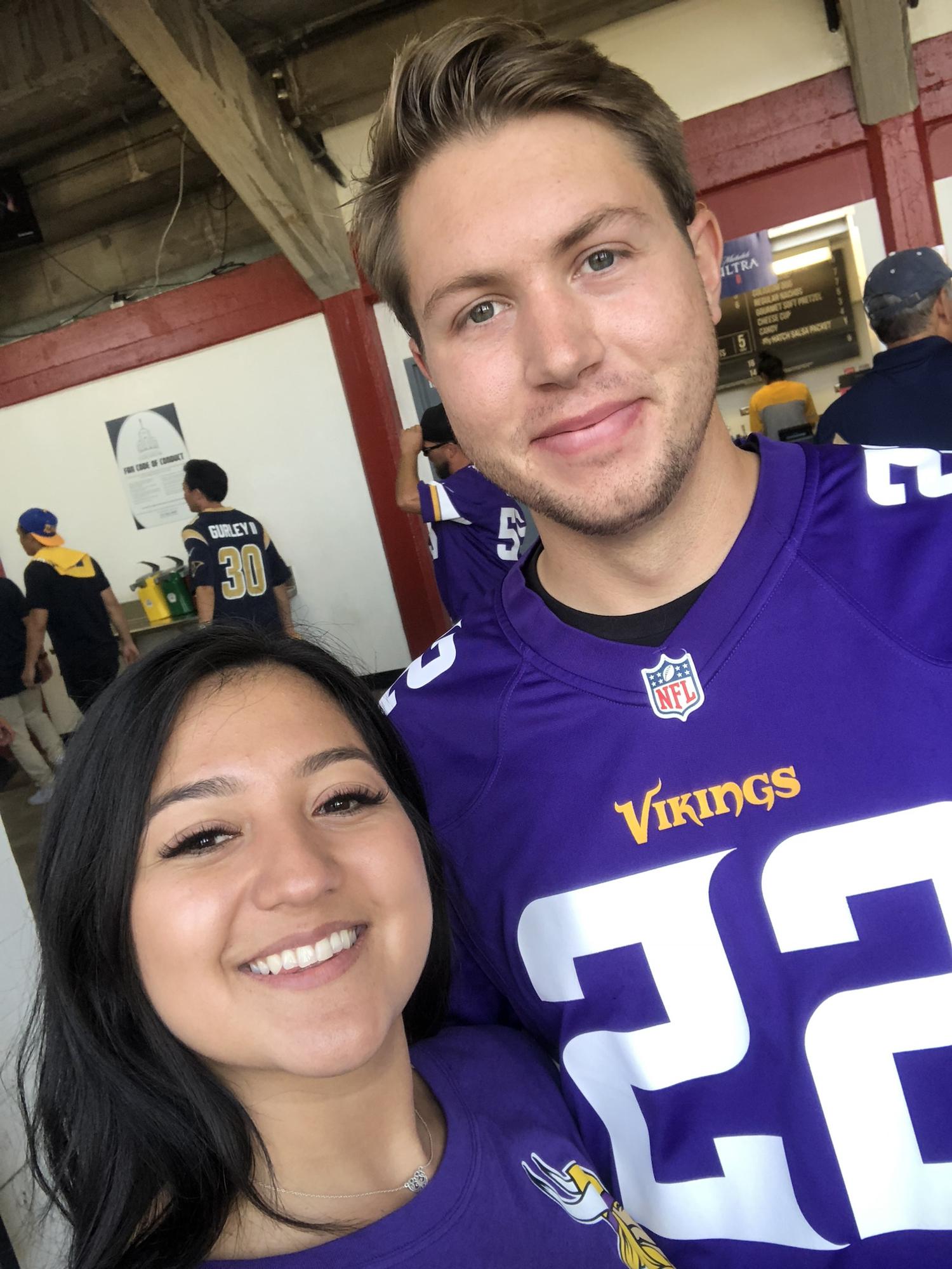 One of many Viking’s games. Our favorite was our trip to Minnesota!