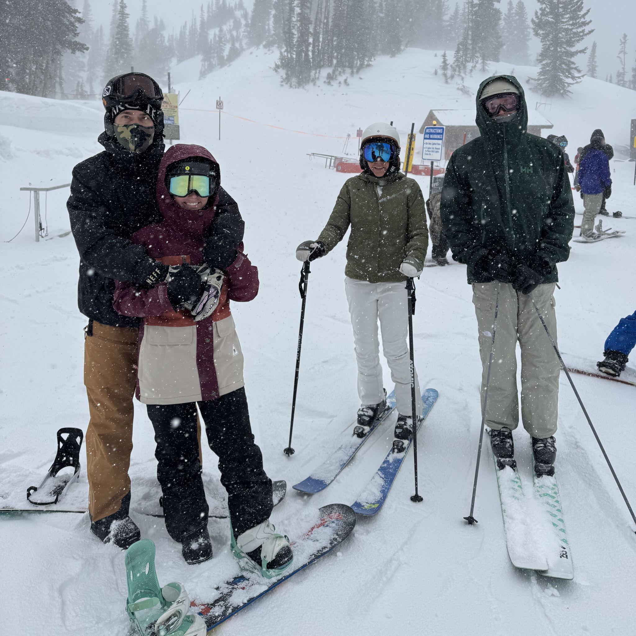 First time on the slopes together