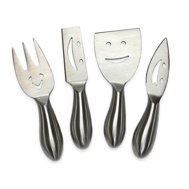 Prodyne Happy Faces Cheese Knives (Set of 4)