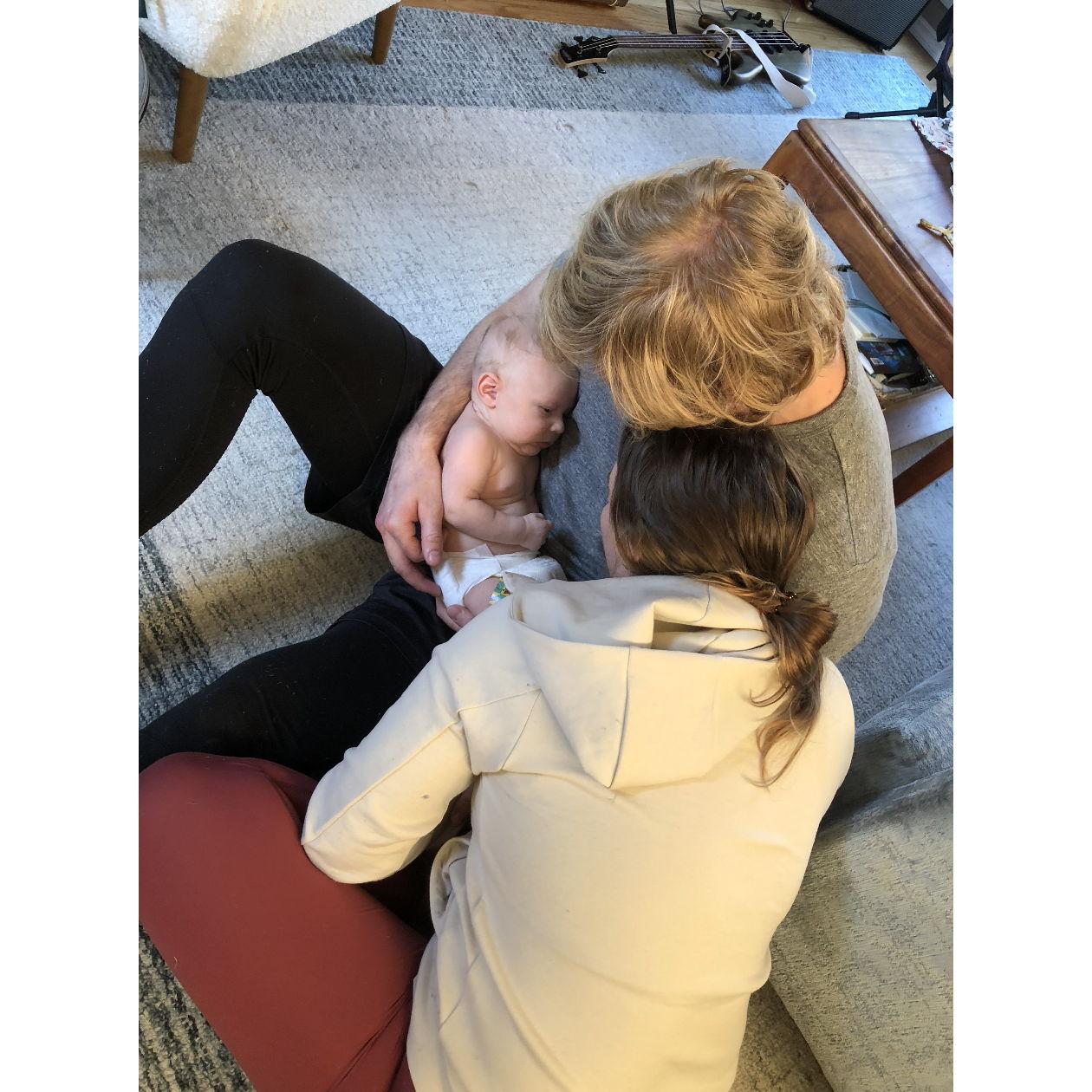 Figuring out how to be Auntie and Unc!