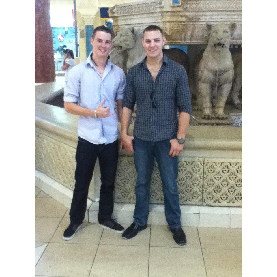 Ricky and Luke in the Dubai mall (2012 Deployment)