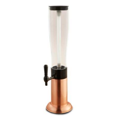Polished 3-Quart Beer and Beverage Tower in Silver