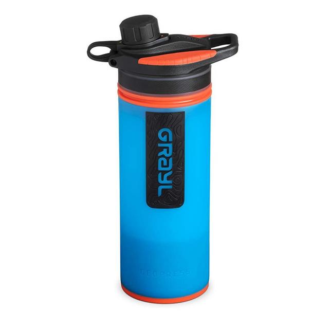 GRAYL GeoPress 24 oz Water Purifier Bottle - Filter for Hiking, Camping, Survival, Travel