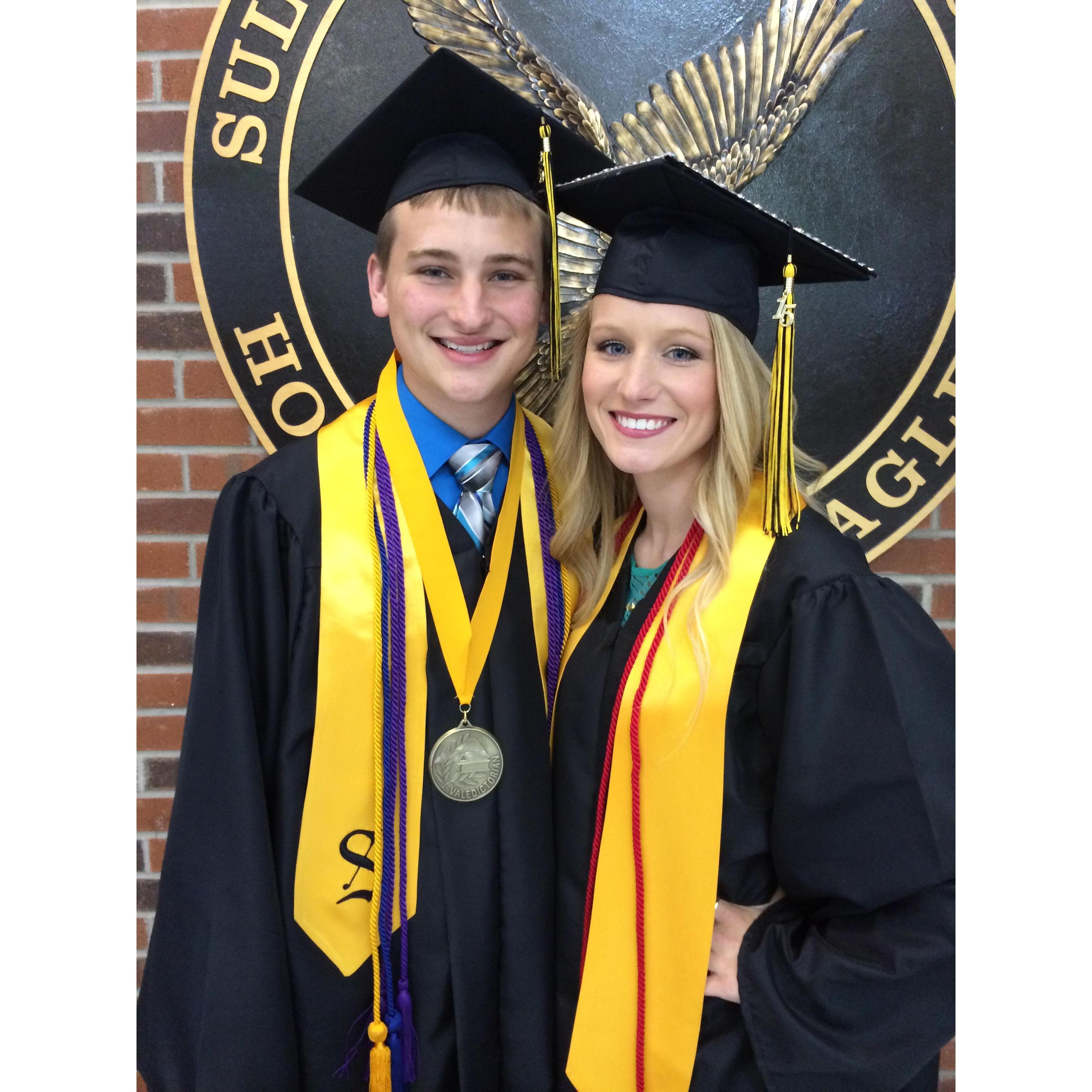 High school graduation. Jacob was Valedictorian!