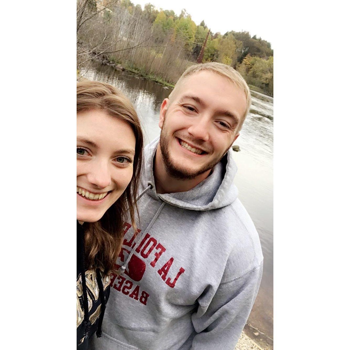 Our first trip up north, teaching Derek to ride a 4-wheeler
