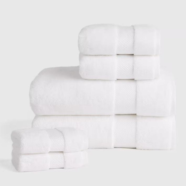 Turkish Ultra Luxe Plush Bath Towel Bundle in White