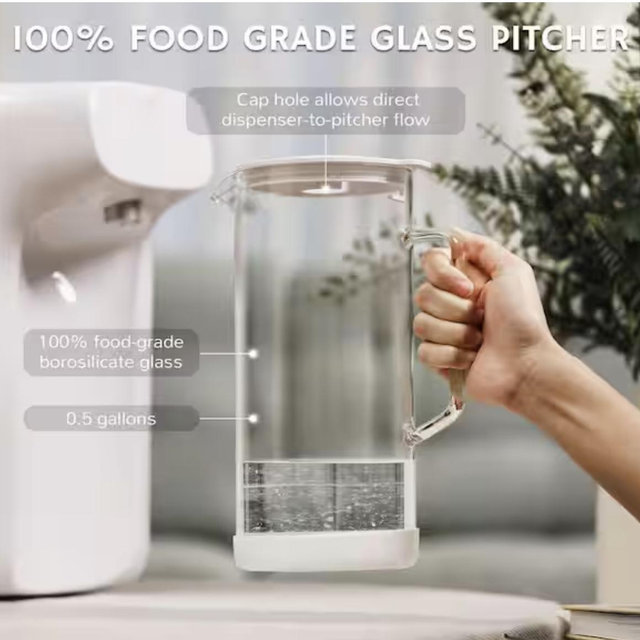 Airthereal Reverse Osmosis Countertop Water Filter, with Premium Glass Pitcher, 5 Stage Purification, Install-Free RO Filtration Lite3