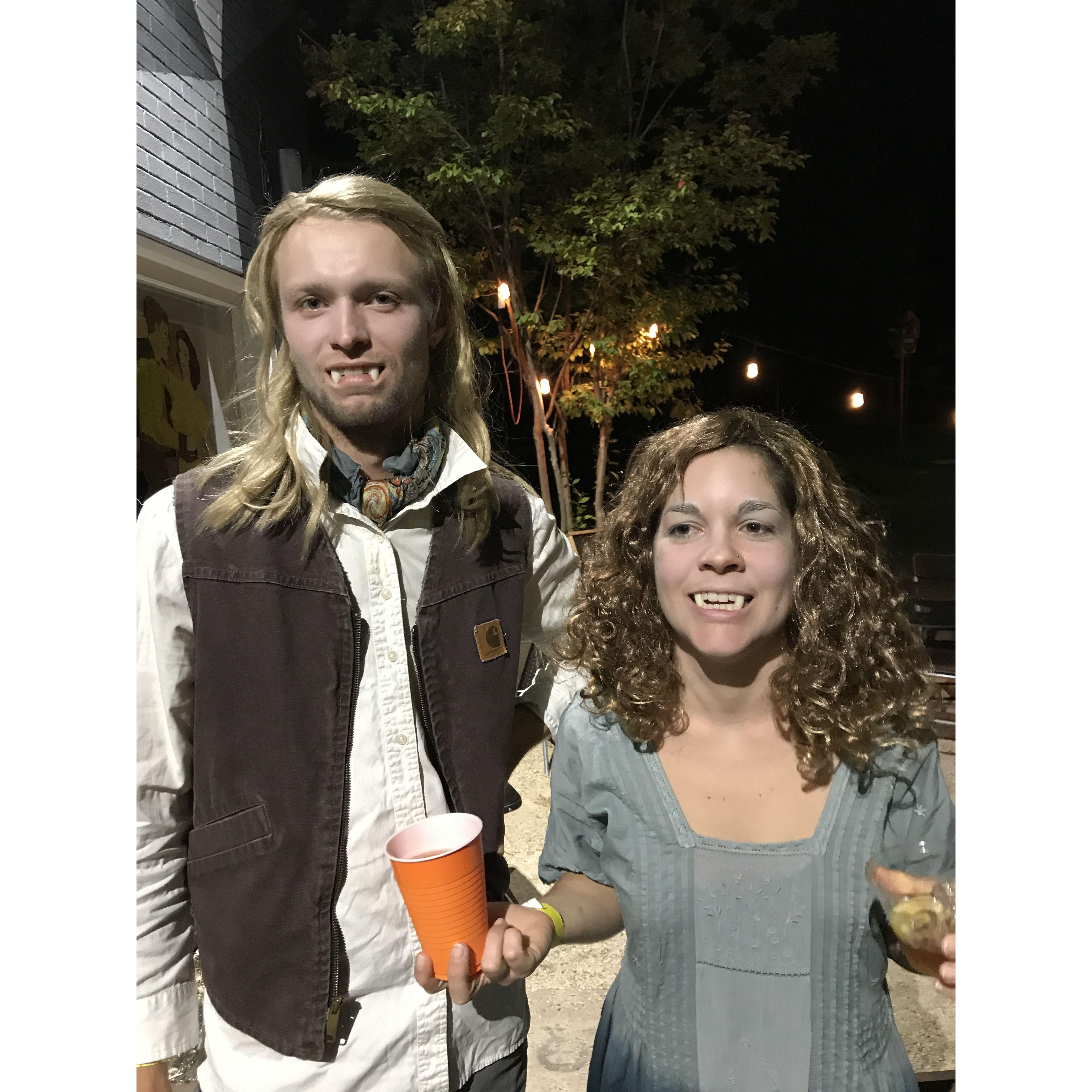 Louis and Claudia from "Interview with a Vampire," Halloween 2018