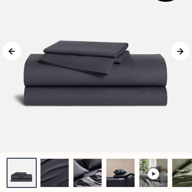 Classic Percale Core Sheet Set - Slate