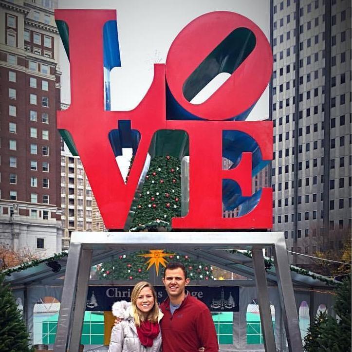 Touring Justin's home stomp grounds and visiting the LOVE sign in Philadelphia over the holidays